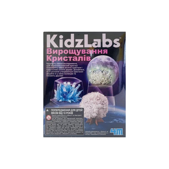 Набір дослідів 4M KidzLabs «Вирощування кристалів»